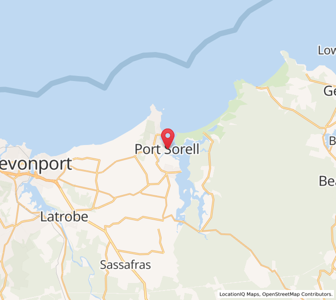 Map of Port Sorell, TasmaniaTasmania