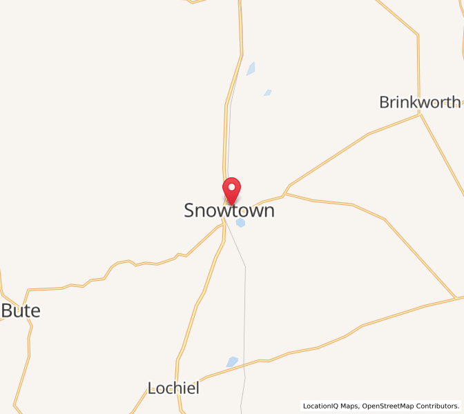 Map of Snowtown, South Australia
