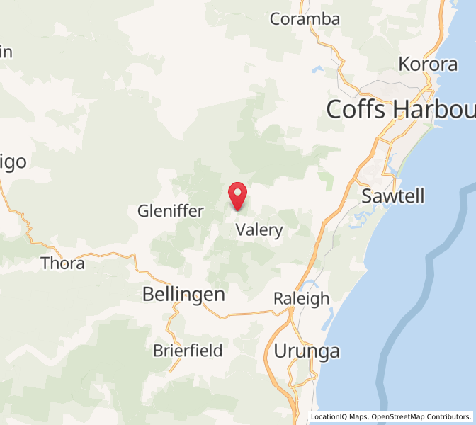 Map of Valery, New South Wales