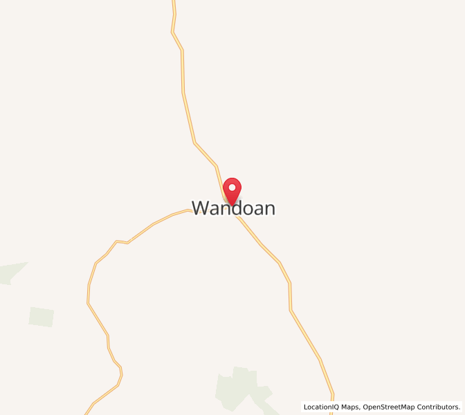 Map of Wandoan, Queensland