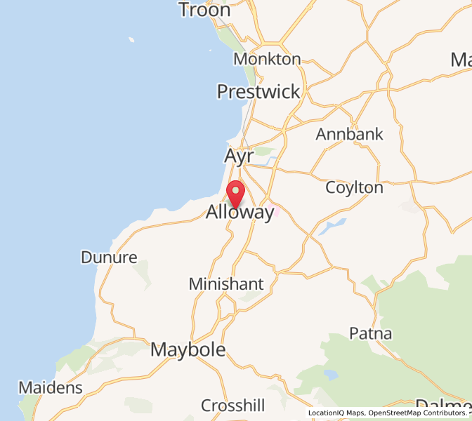Map of Alloway, ScotlandScotland
