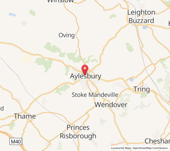 Map of Aylesbury, EnglandEngland