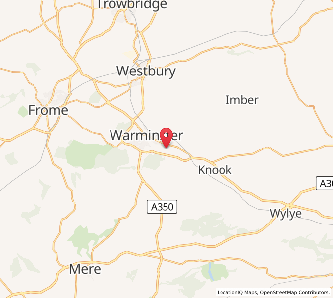 Map of Bishopstrow, EnglandEngland