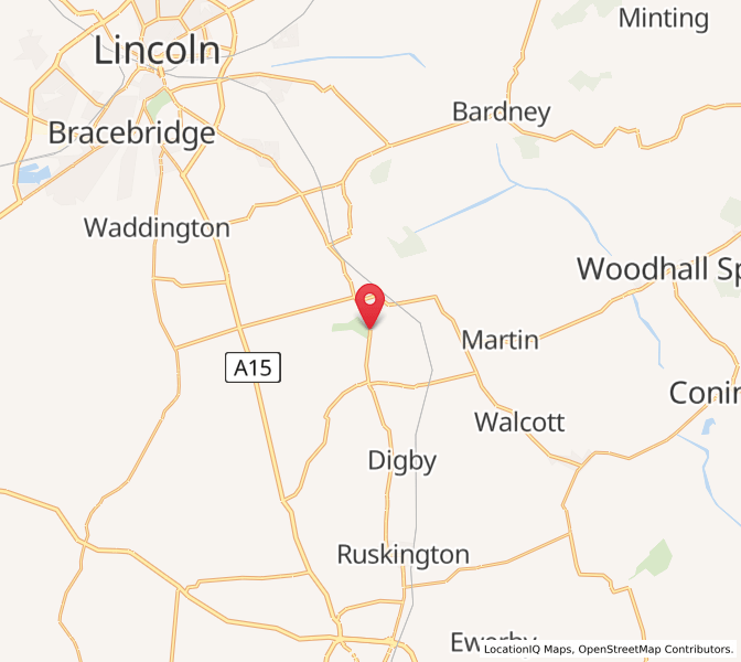 Map of Blankney, EnglandEngland