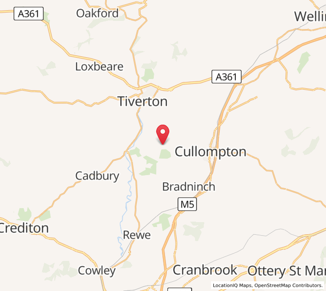 Map of Butterleigh, EnglandEngland