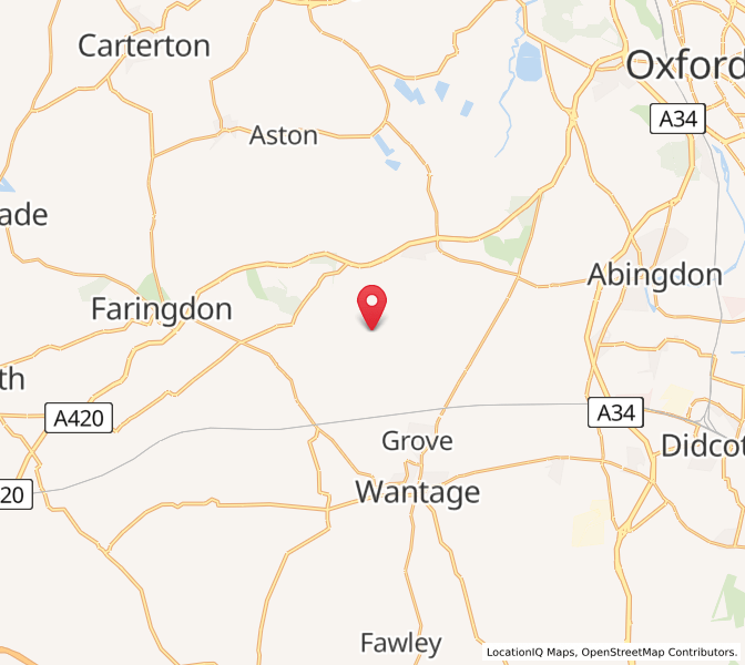 Map of Charney Basset, EnglandEngland