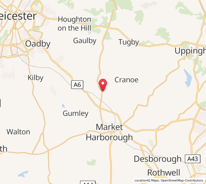 Map of Church Langton, EnglandEngland