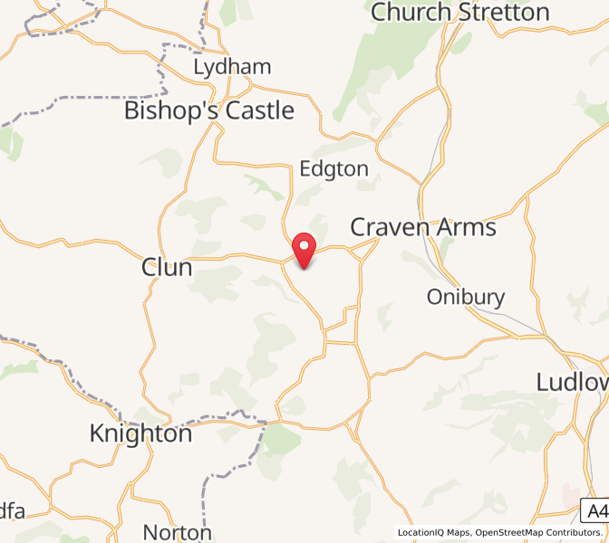 Map of Clunbury, EnglandEngland
