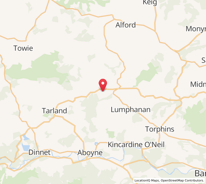 Map of Corse, ScotlandScotland