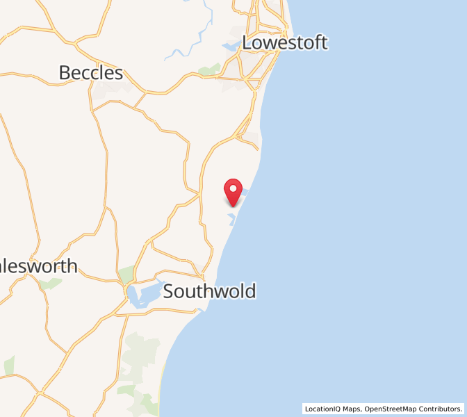 Map of Covehithe, EnglandEngland