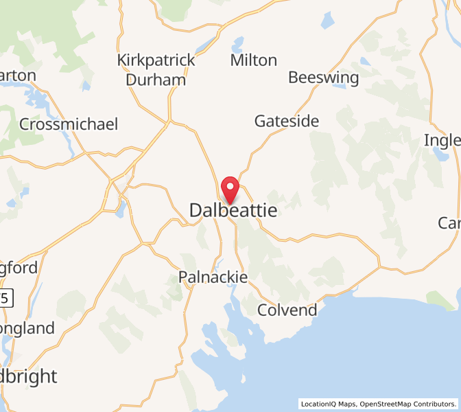 Map of Dalbeattie, ScotlandScotland