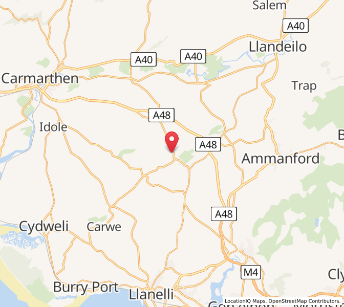 Map of Drefach, WalesWales