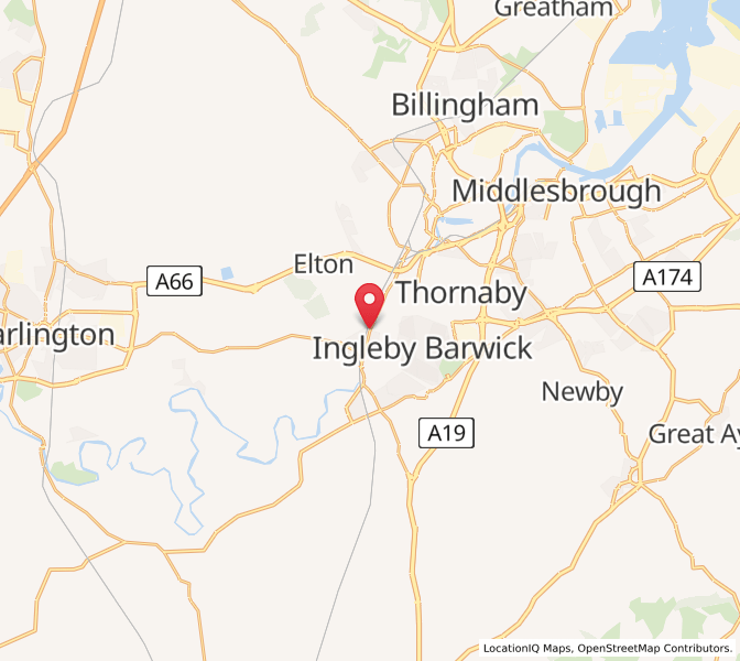 Map of Eaglescliffe, EnglandEngland