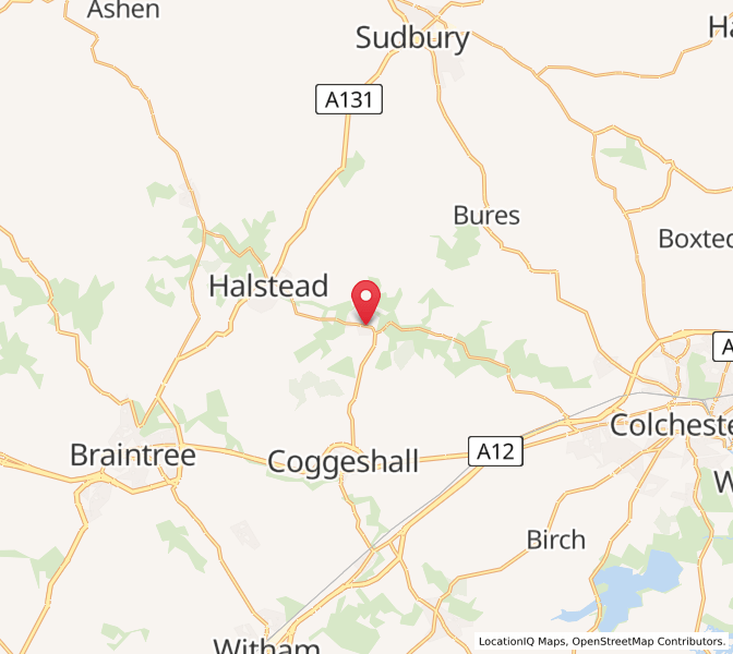 Map of Earls Colne, EnglandEngland