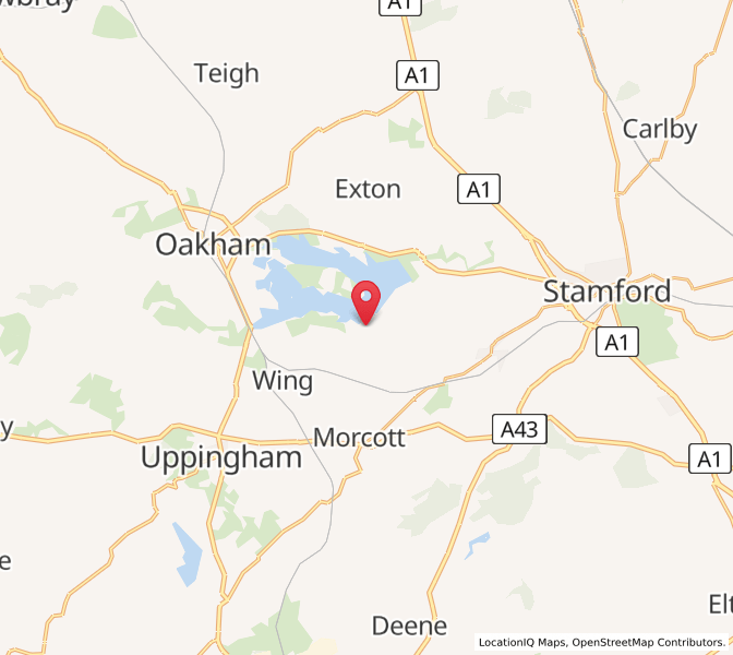 Map of Edith Weston, EnglandEngland