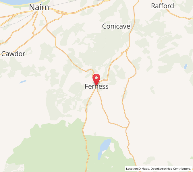 Map of Ferness, ScotlandScotland
