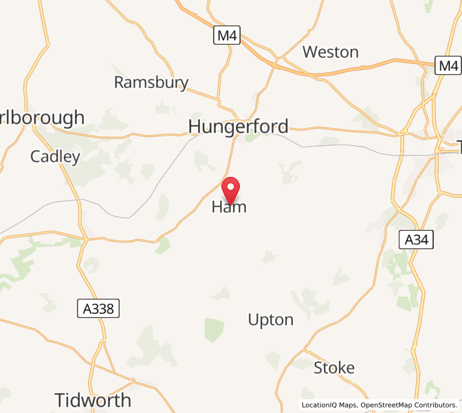 Map of Ham, EnglandEngland