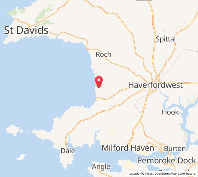 Map of Haroldston West, WalesWales