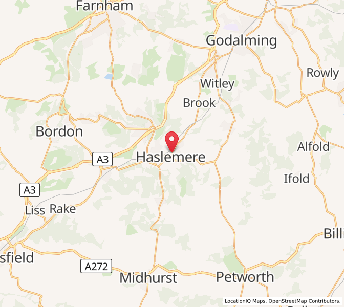 Map of Haslemere, EnglandEngland