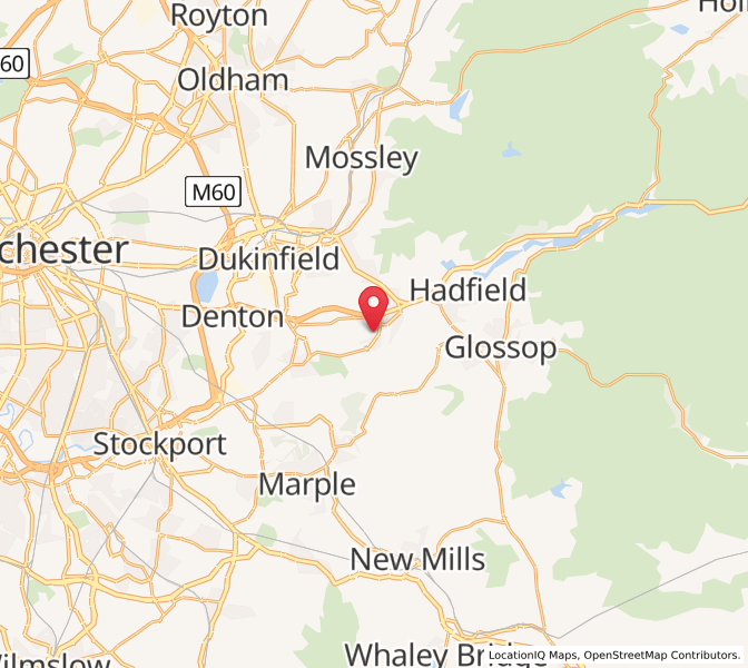 Map of Hattersley, EnglandEngland