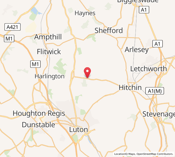 Map of Hexton, EnglandEngland