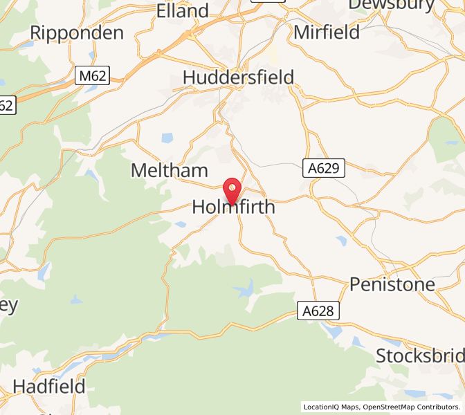 Map of Holmfirth, EnglandEngland