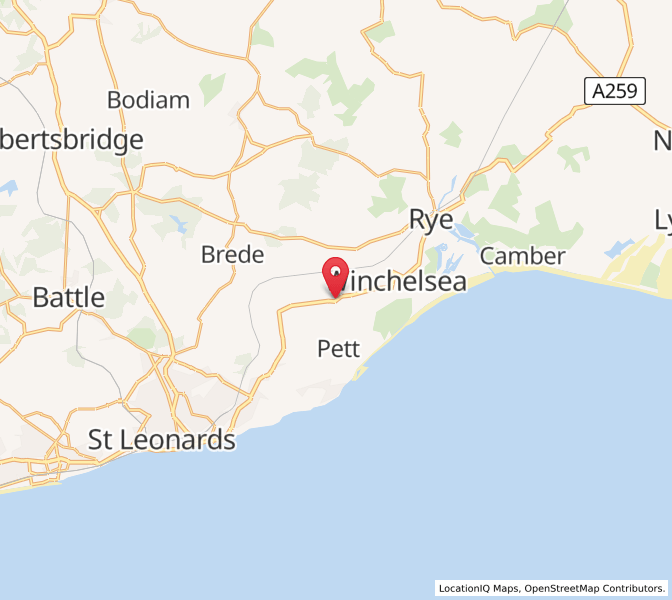Map of Icklesham, EnglandEngland
