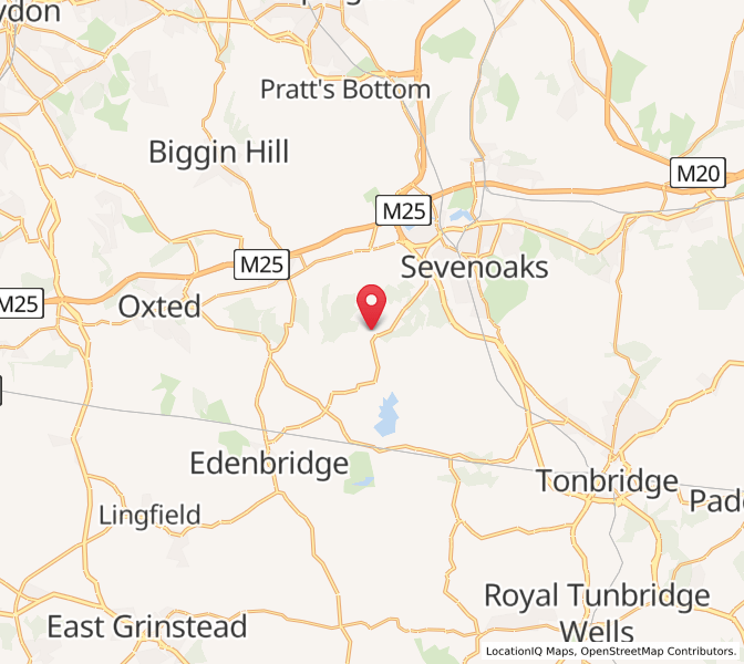 Map of Ide Hill, EnglandEngland