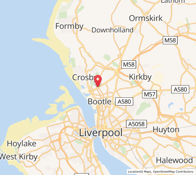 Map of Litherland, EnglandEngland