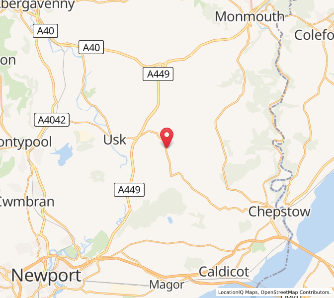 Map of Llangwm, WalesWales