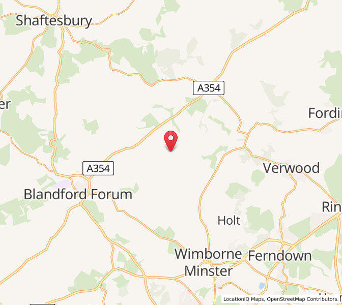 Map of Long Crichel, EnglandEngland