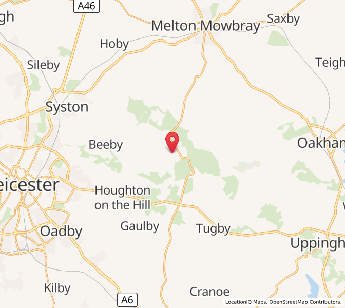 Map of Lowesby, EnglandEngland