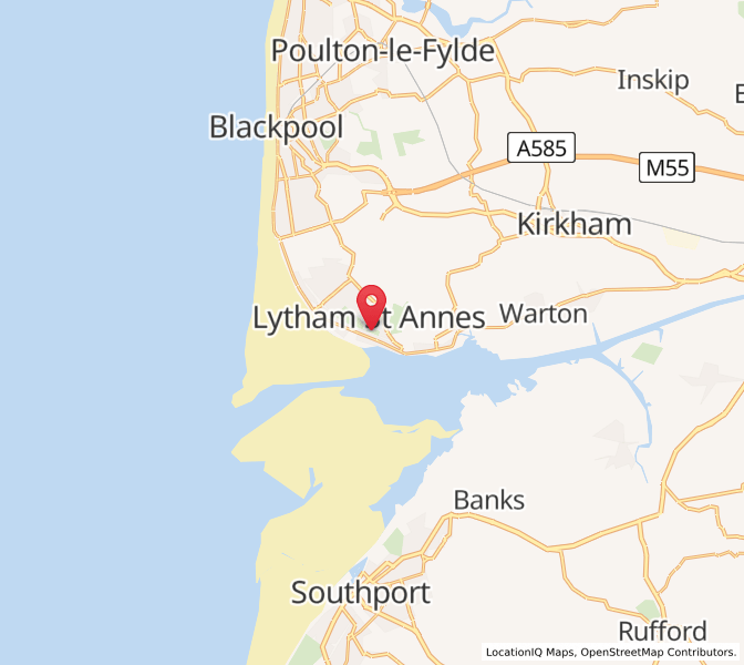 Map of Lytham St Annes, EnglandEngland
