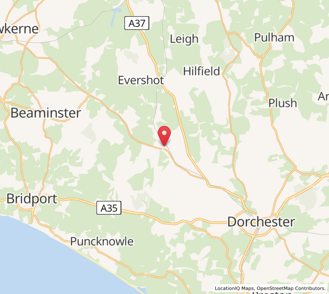 Map of Maiden Newton, EnglandEngland