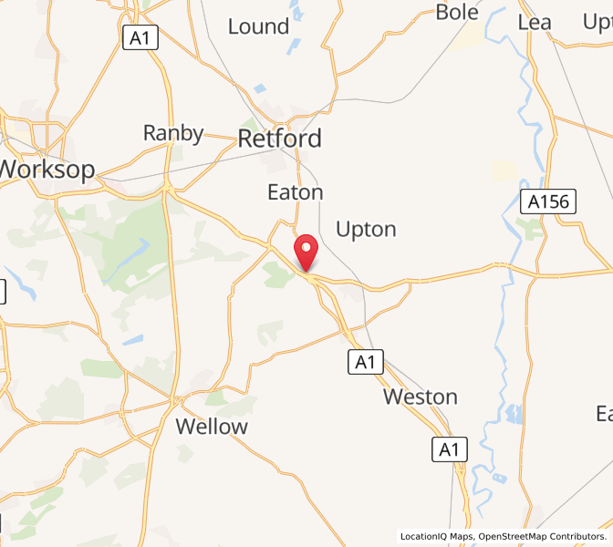 Map of Markham Moor, EnglandEngland