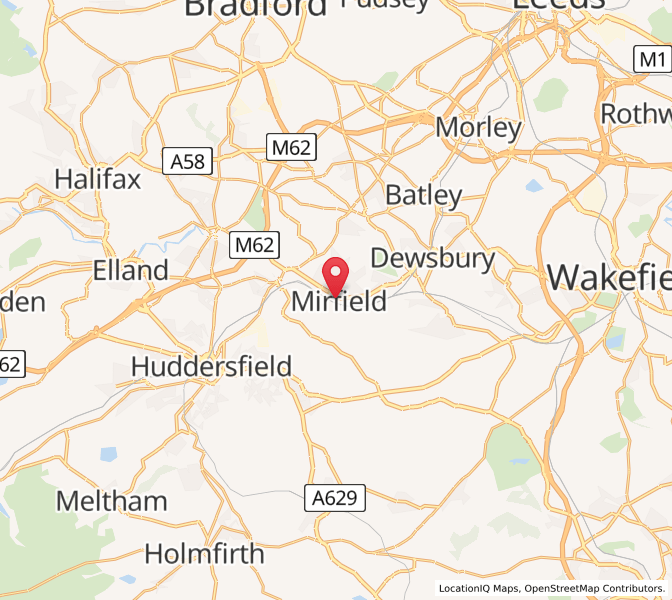 Map of Mirfield, EnglandEngland