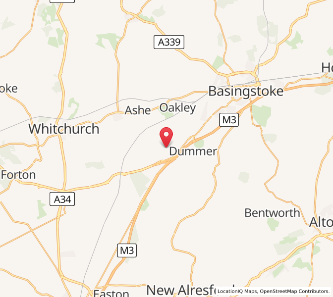 Map of North Waltham, EnglandEngland