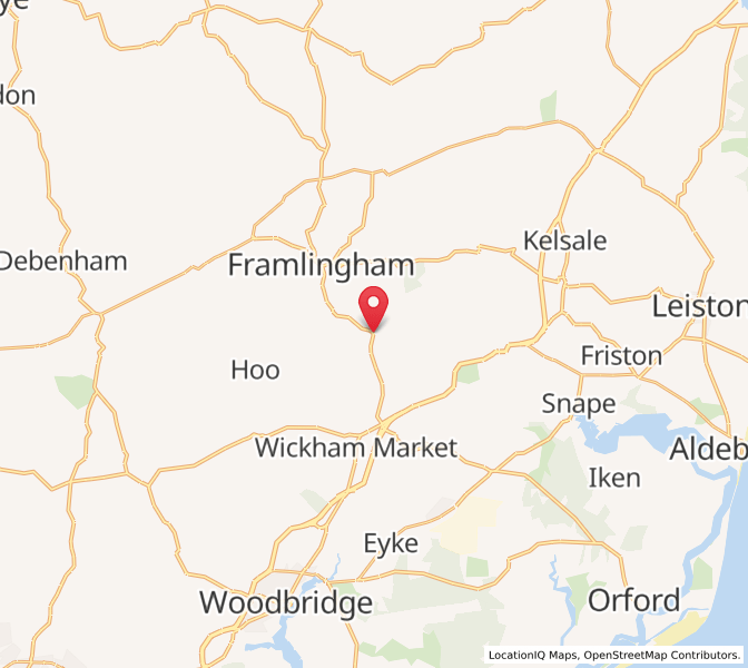 Map of Parham, EnglandEngland