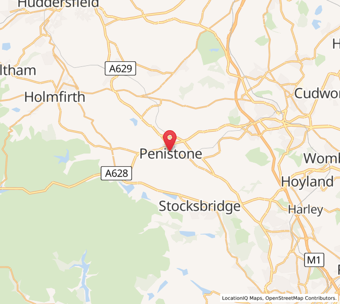 Map of Penistone, EnglandEngland