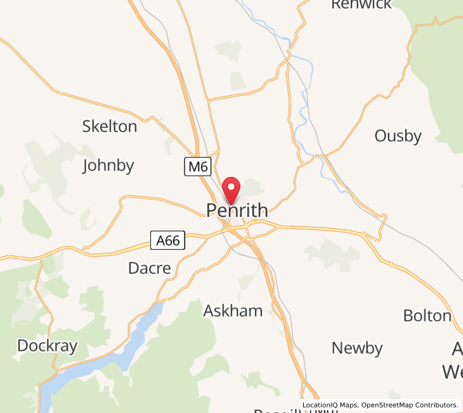 Map of Penrith, EnglandEngland