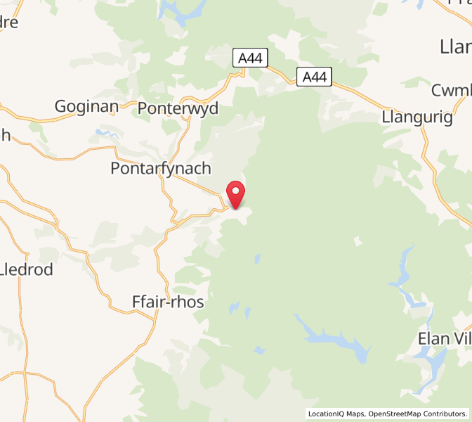Map of Pentre-briwnant, WalesWales
