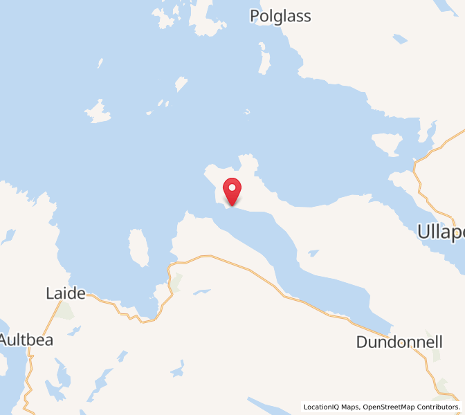 Map of Scoraig, ScotlandScotland