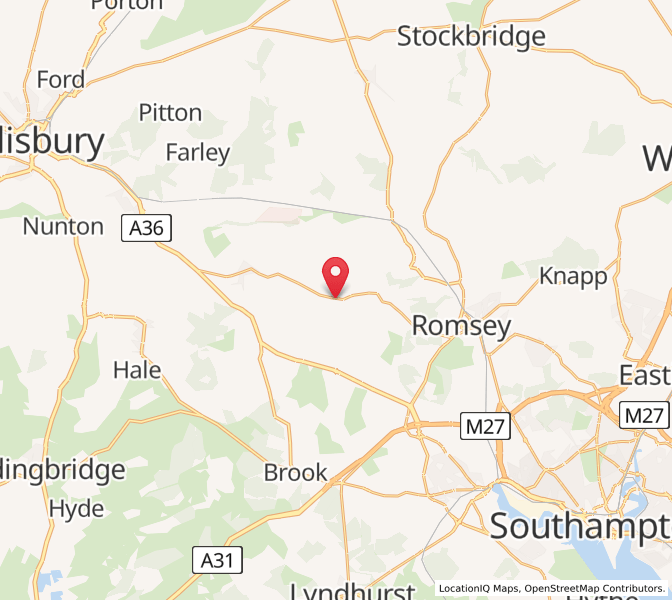Map of Sherfield English, EnglandEngland