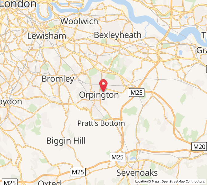 Map of St Mary Cray, EnglandEngland