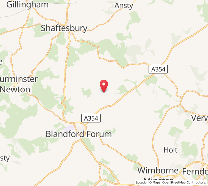 Map of Tarrant Gunville, EnglandEngland