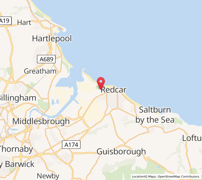 Map of Warrenby, EnglandEngland