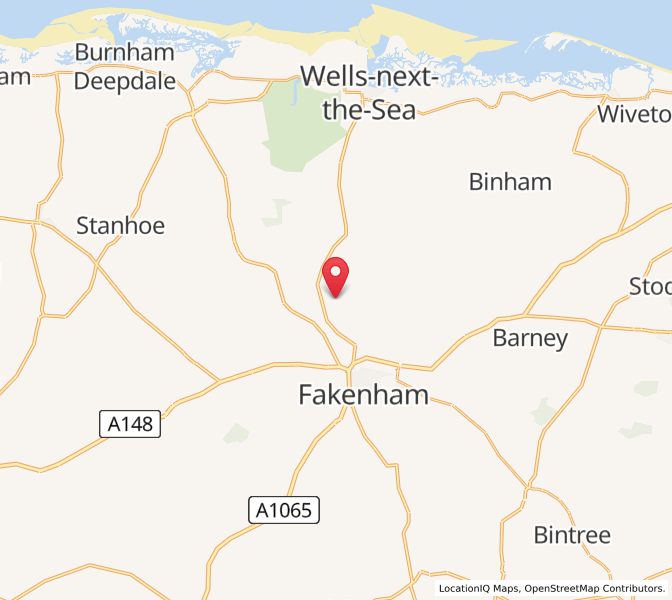 Map of West Barsham, EnglandEngland