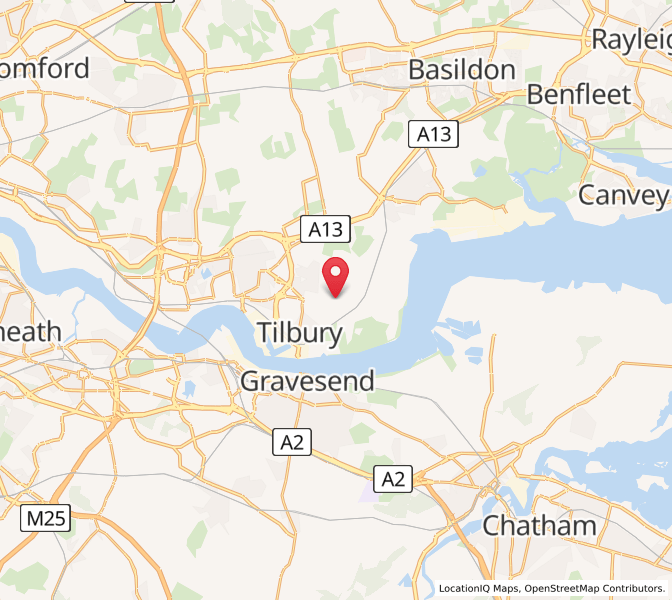 Map of West Tilbury, EnglandEngland