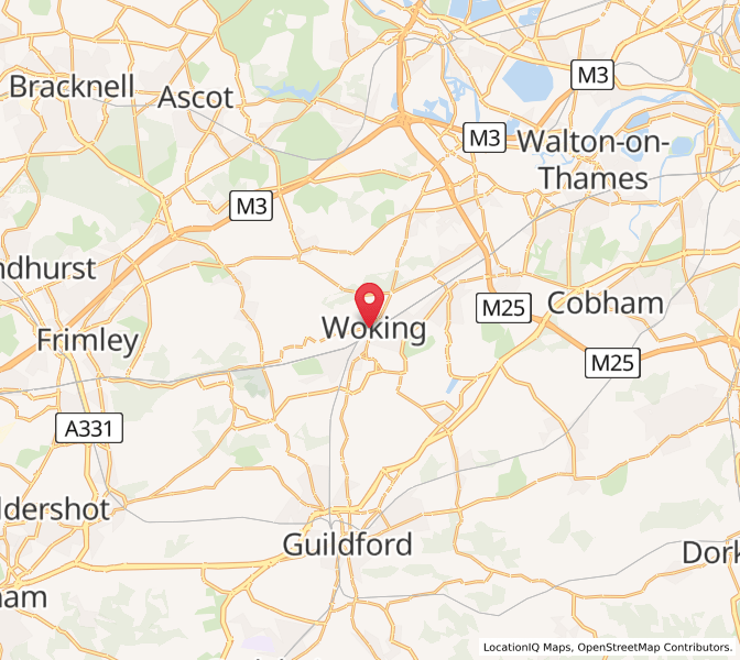 Map of Woking, EnglandEngland