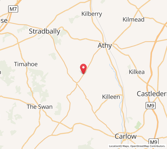 Map of Ballylynan, LeinsterLeinster